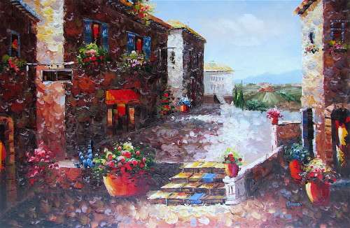 Mediterranean Provincial Landscape  - Signed Anore