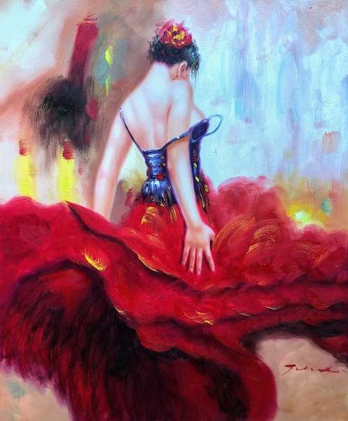 Lively Flamenco Dancer