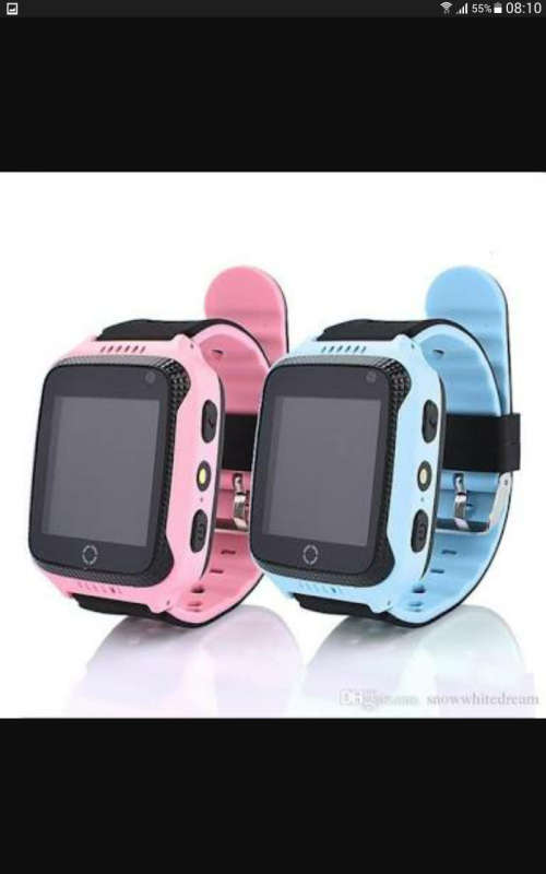 Kids smart touch screen Gps watch - Blue