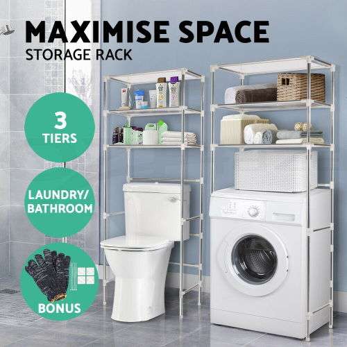3 Tiers Bathroom Storage Rack Over Toilet