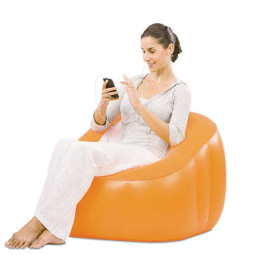 Comfy Cube Inflatable Chair - Orange