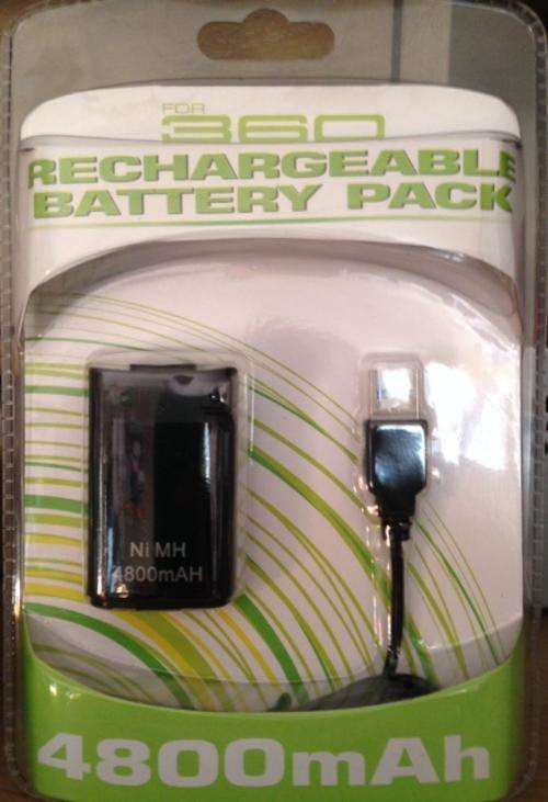 Xbox 360 Rechargeable Battery Pack