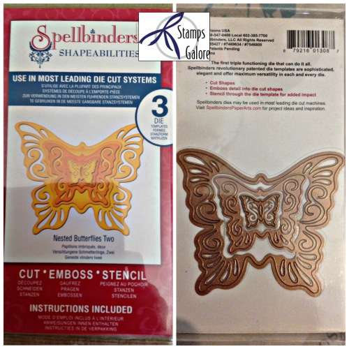 Spellbinders Shapeabilities - Nested Butterflies Two