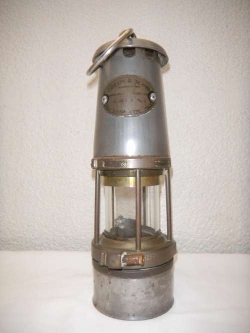 Miners Safety Lamp, genuine numbered item, made by Green & Sons
