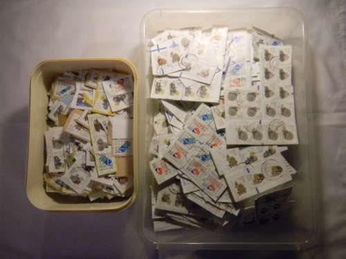 Lucky Dip, Stamps on paper and card, approx two thousand, mostly South African, from the 90's