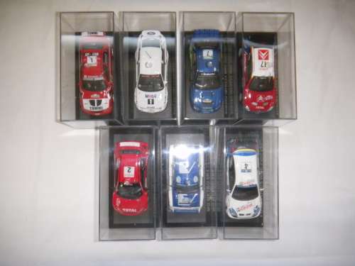 RALLY CAR COLLECTION, 7 RALLY CARS etc, by DEAGOSTINI