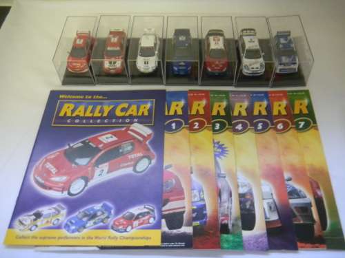 RALLY CAR COLLECTION, 7 RALLY CARS etc, by DEAGOSTINI