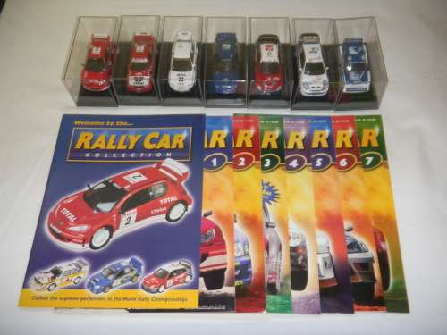 RALLY CAR COLLECTION, 7 RALLY CARS etc, by DEAGOSTINI