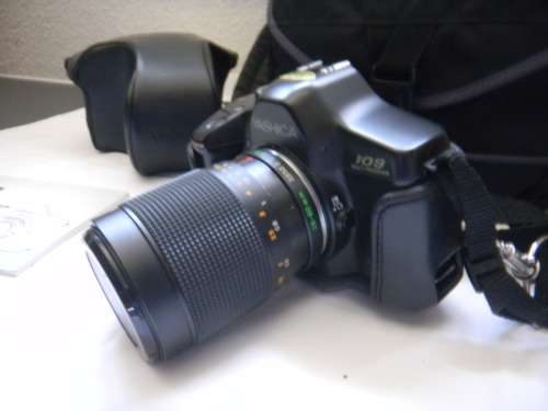 VINTAGE YASHICA 109 Multi-Program 35mm SLR Camera and Acessories