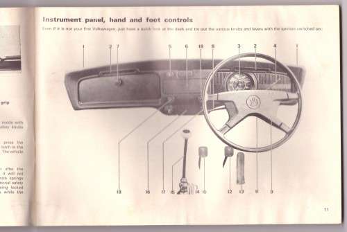 VW BEETLE 1600 - VEHICLE INSTRUCTION MANUAL - 1973
