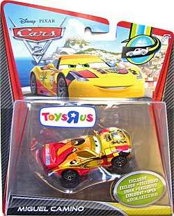 Disney Cars 2 Metallic Miguel Camino U.S.A TOYS R US EXCLUSIVE
