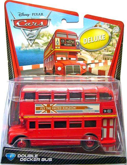 Disney Pixar Cars 2 Double Decker Bus - Deluxe #4