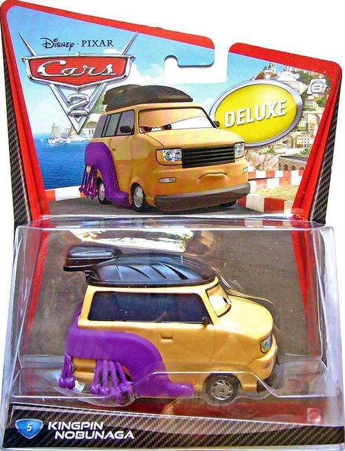 DISNEY CARS 2 DELUXE KINGPIN NOBUNAGA #5 Rare