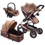 3 in 1 Baby Stroller Stroller Folding Carriage Gold Baby Stroller Newborn Stroller