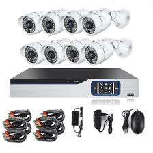 8CH AHD CCTV Security DVR, 8 x Outdoor Night Vision Cameras Surveillance System DIY Kit