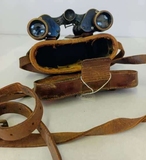 Antique/Vintage CARL ZEISS Jena DF 8X German War Military Binoculars