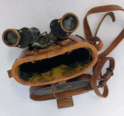 Antique/Vintage CARL ZEISS Jena DF 8X German War Military Binoculars
