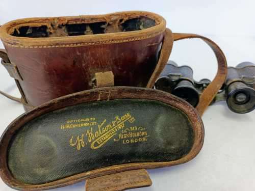 Antique/Vintage CARL ZEISS Jena DF 8X German War Military Binoculars