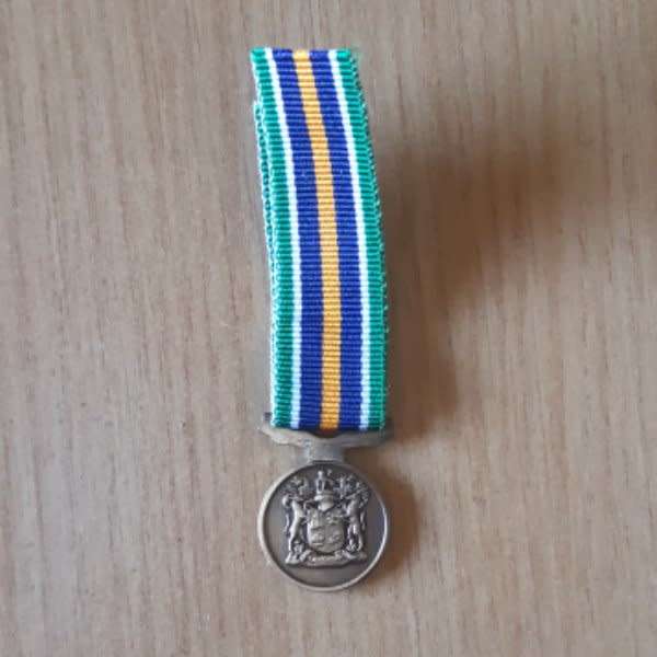 De Wet Medal - With Ribbon - Miniature
