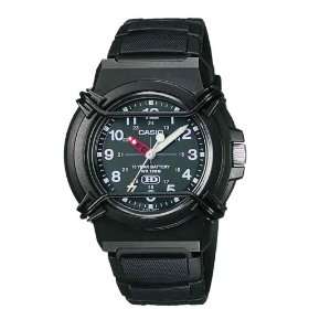 Casio Men's Analogue Resin Strap watch - Black HDA600