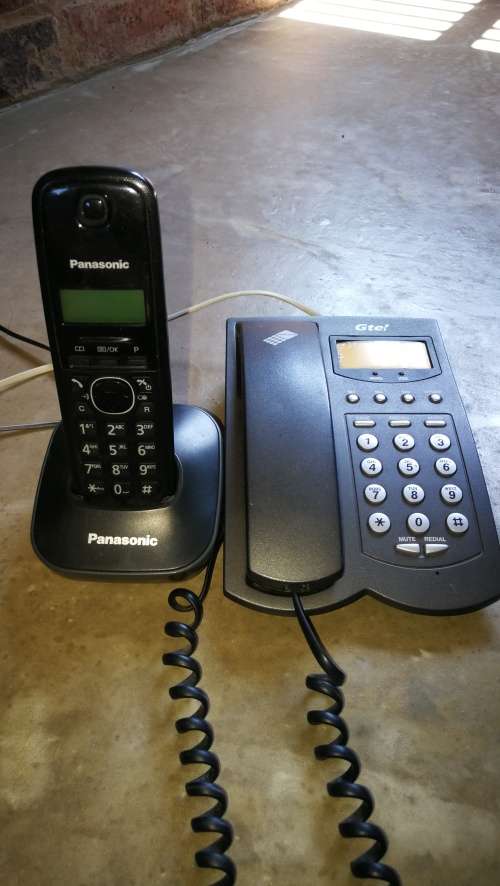 Panasonic KX-TG1611 Cordless phone plus Telkom wired phone