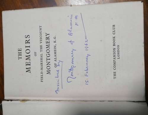 Montgomery of Alamein - Memoirs - Signed by FM Montgomery