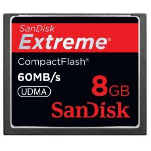 *** As New *** Sandisk 8GB Extreme Compact Flash 60MB/s *** In Box *** + Free 77mm UV Filter !