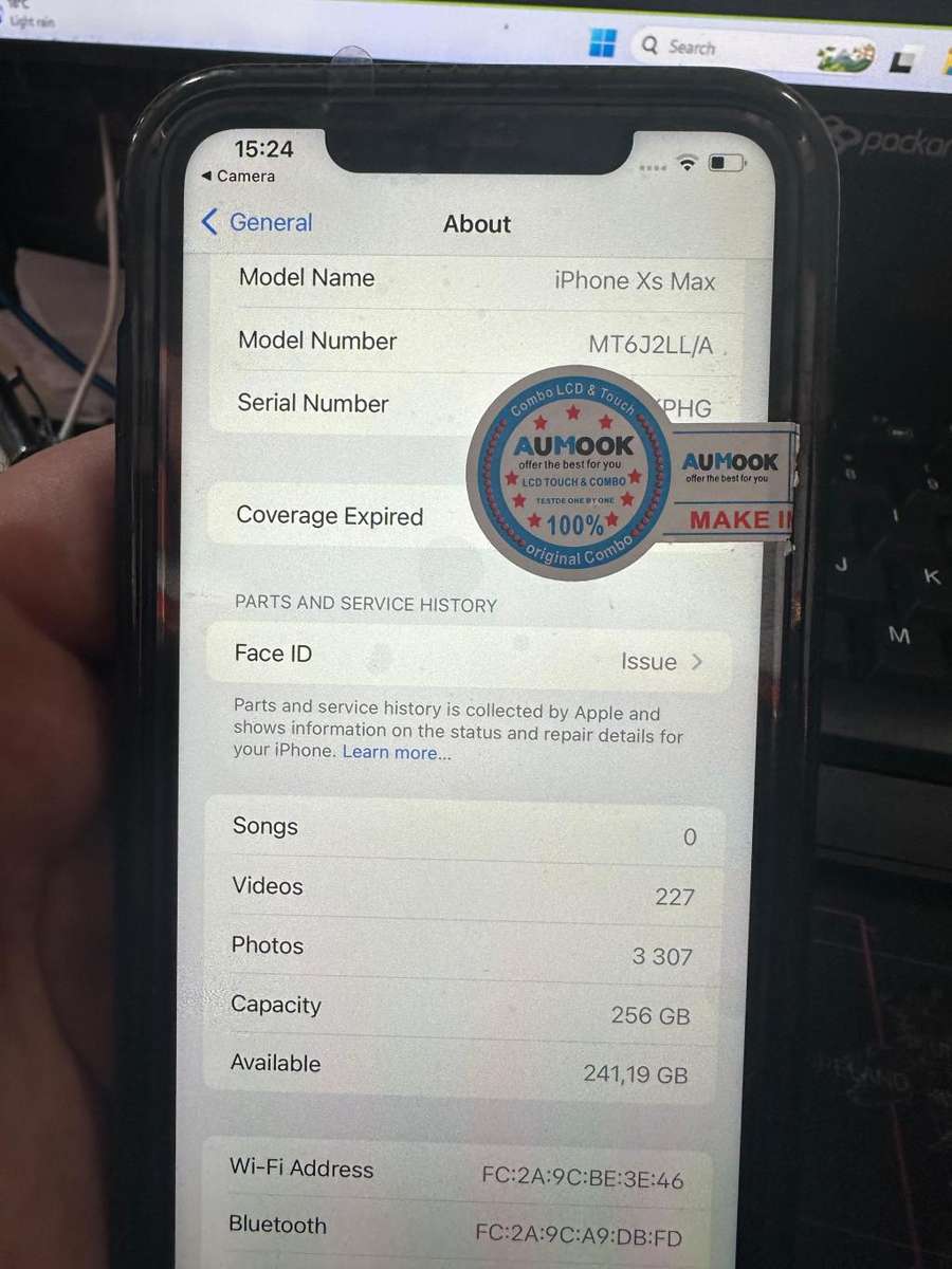 Apple iPhone XS Max 256GB Black  (PLEASE READ)