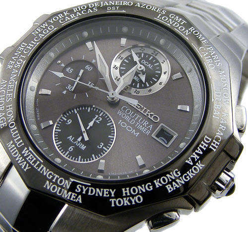 AUTHENTIC SEIKO COUTURA SAPPHIRE TiCN World Time Alarm ***R1 Start***