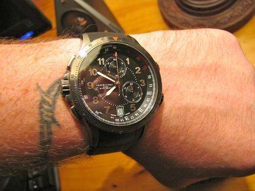 Hamilton Khaki ETO Black Chronograph Dial Watch @@@NO RESERVES@@@
