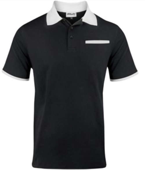 Men`s Caliber Golf Shirt - Black- XL