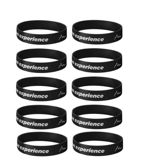 Killer Deals It`s An Experience Custom Silicon Wristband Bracelet - Set of 10