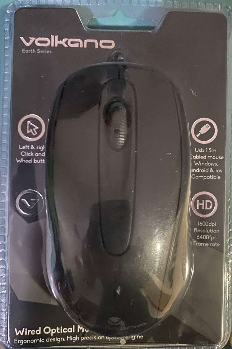Volkano Wired Optical Mouse (Sealed)