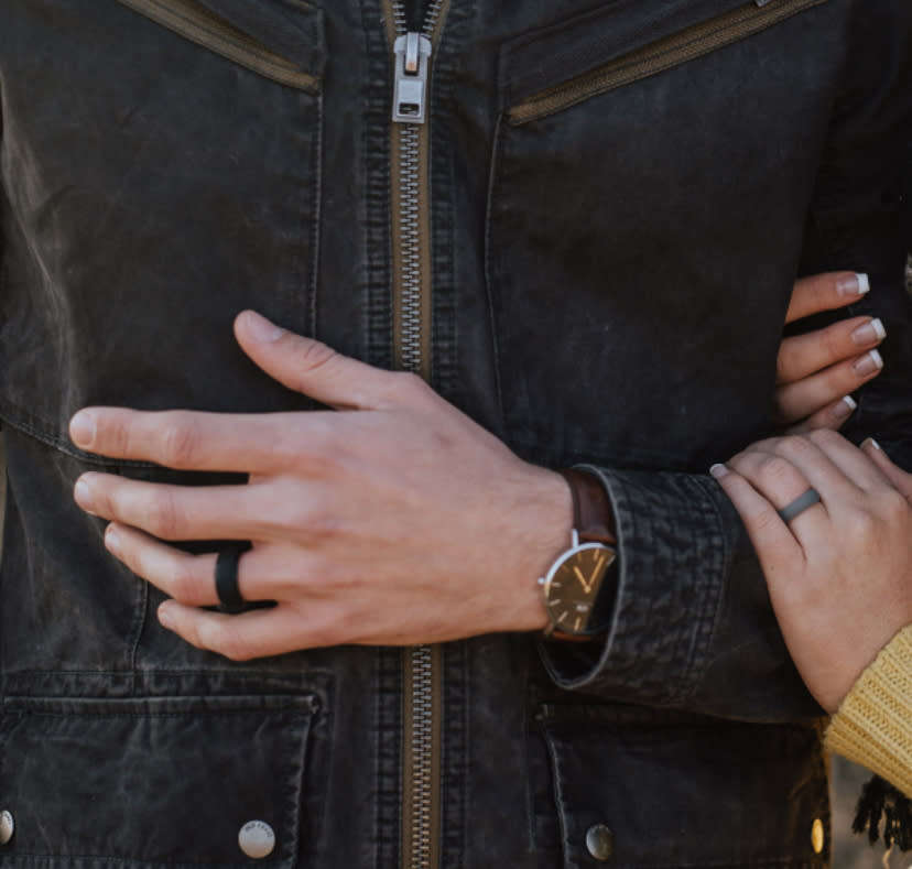 Syolo Men`s Silicon - Blue Combo pack (Size: 22.33mm)