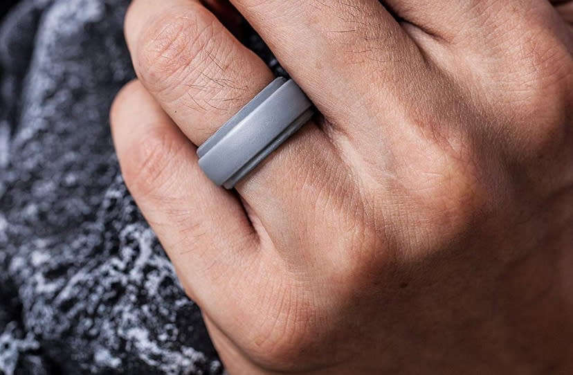 Syolo Men`s Silicon - Blue Combo pack (Size: 22.33mm)