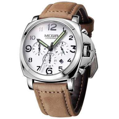 MEGIR  Chronograph Luxury Gents Quartz Dress Watch"STUNNING WATCH,BETTER PRICE!!"