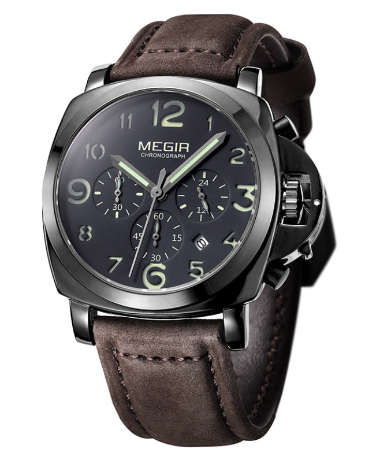 MEGIR  Chronograph Luxury Gents Quartz Dress Watch"STUNNING WATCH,BETTER PRICE!!"