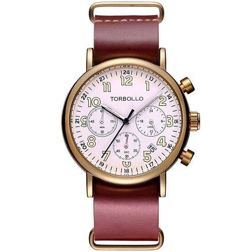 TORBOLLO  Chronograph Luxury Unisex Quartz Dress Watch"STUNNING WATCH,BETTER PRICE!!"