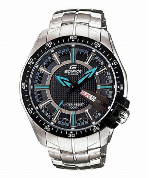 CASIO EDIFICE EF-130D-1A2 Stainless Steel Dress Watch