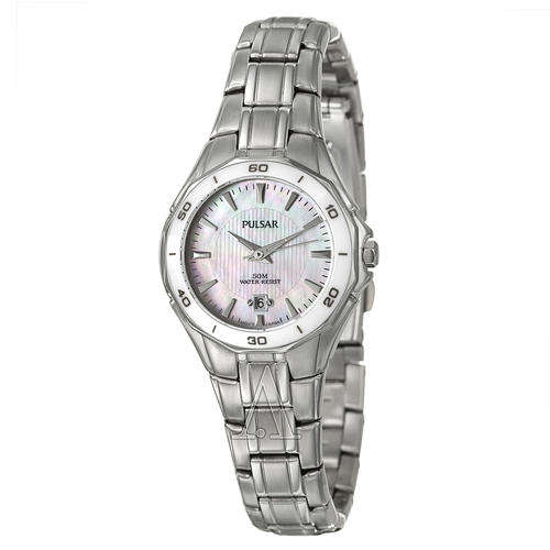 **NEW** PULSAR(By SEIKO) Ceramic Bezel Mother-of-Pearl Dial Ladies Watch(STUNNING TIMEPIECE!)