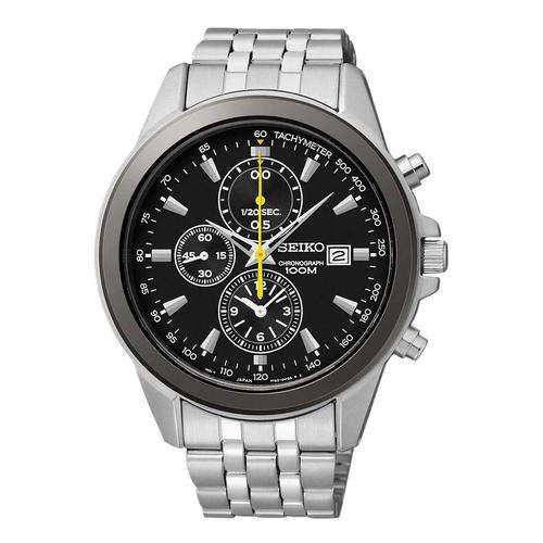 New SEIKO Chronograph Black Dial Gents Quartz Watch"GREAT VALUE FOR MONEY!!"