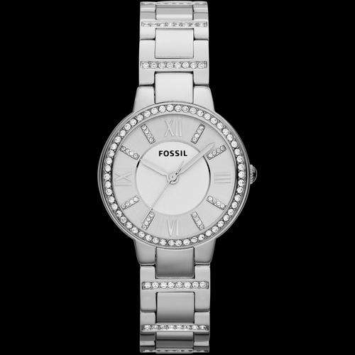 **NEW** FOSSIL Virginia Stainless Steel Silver Dial Quartz Ladies Watch(STUNNING TIMEPIECE!)