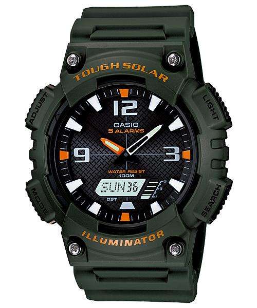 New CASIO Tough Solar Illuminator Gents Watch"NO MORE BATTERIES EVER!!"