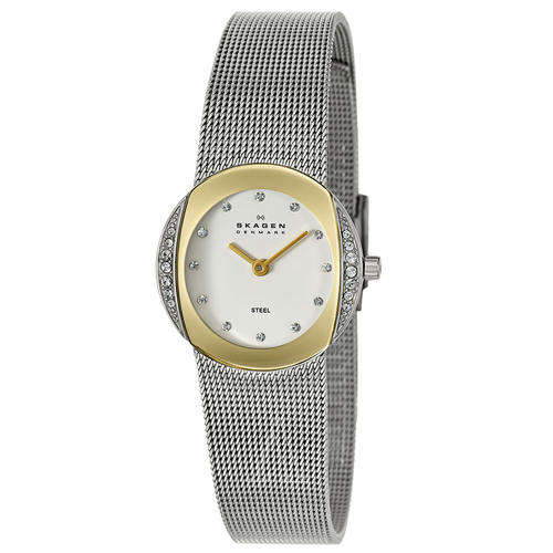 **NEW** SKAGEN Ladies Mesh Band Swarovski Crystal Dress Watch(STUNNING TIMEPIECE!)