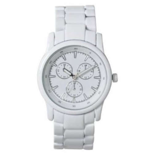 **NEW** FMD (By FOSSIL) MERONA White Ladies Quartz Dress Watch