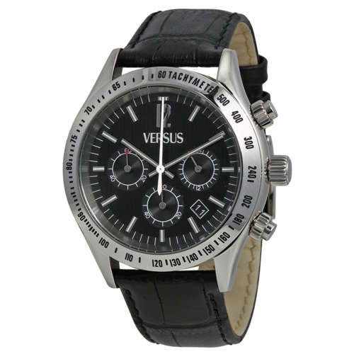 VERSUS (by VERSACE) Cosmopolitan Chronograph Black Gents Quartz Dress Watch"HOT NEW ITEM!!