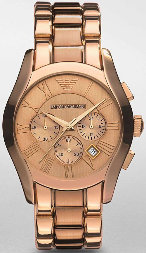 EMPORIO ARMANI AR0365 Classic Rosegold Gents Quartz Dress Watch "VERY CLASSY!!"