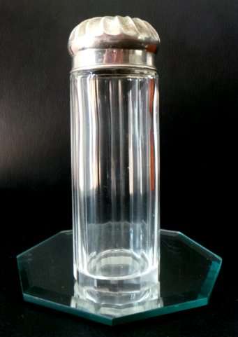 Unique & Unusual Glass Bottle - Beautiful Spiral Styled Metal Top - 100mm in Height - Stunning*