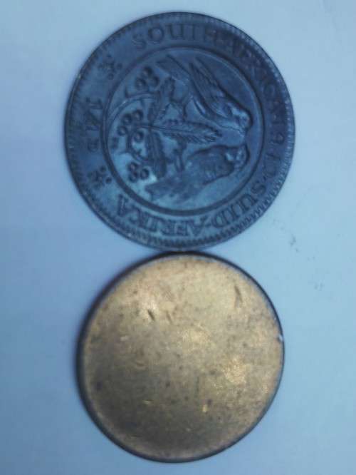 1942 Farthing with Blank coin