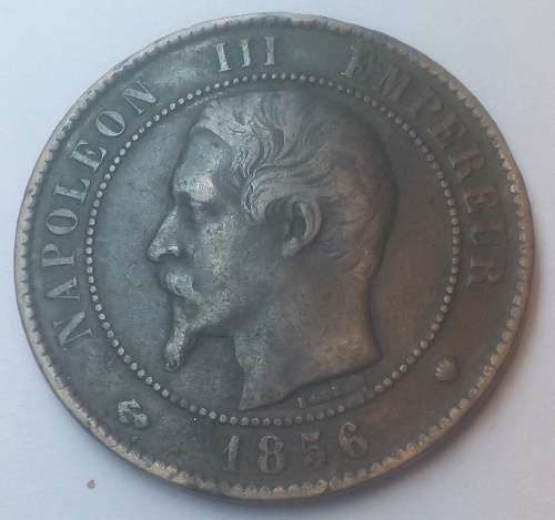 1856 Napoleon III Coin....Very good condition for this year!